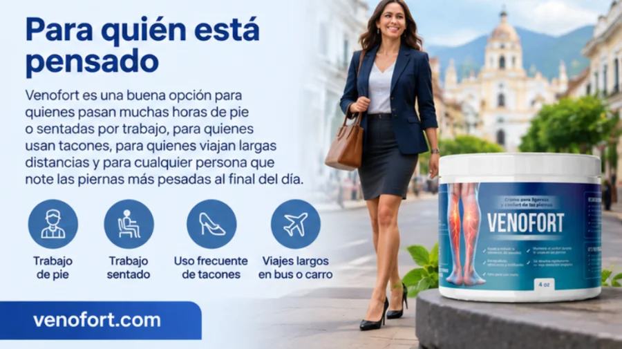 Venofort — aplicación en piernas cansadas