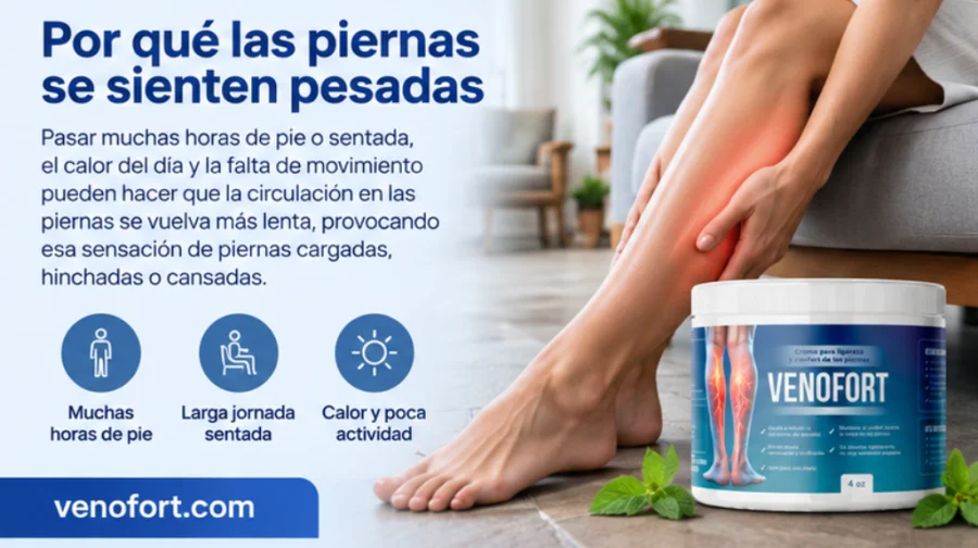 Venofort — piernas cansadas al final del día